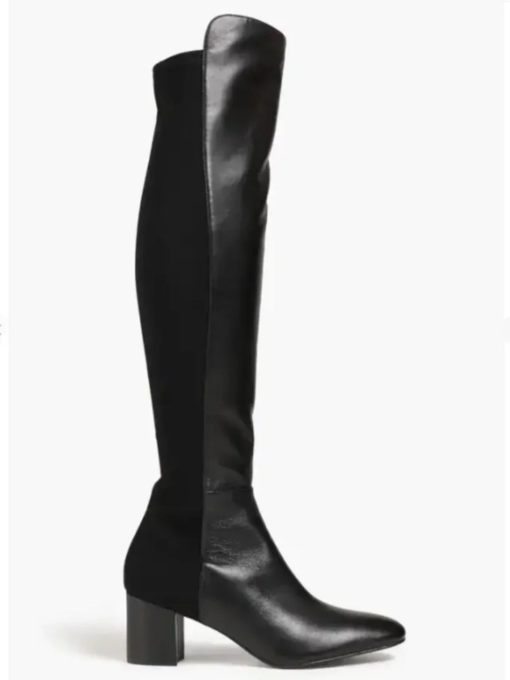 Stuart Weitzman Gillian 60 Tall Leather Boots Black Knee High Size 8 NWT
